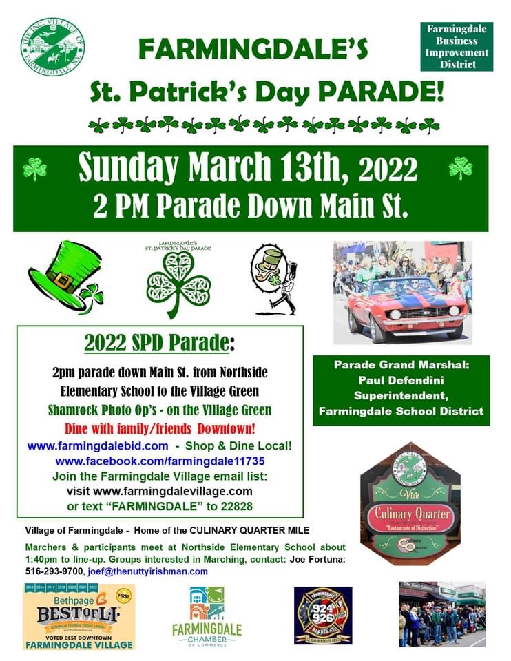 Farmingdale Calendar 2022 Inc. Village Of Farmingdale